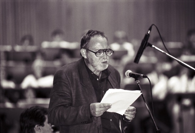 Bonn: Spokesman Wolf Euba <br> © City Archives and City History Library Bonn, Photographer: Friedhelm Schulz